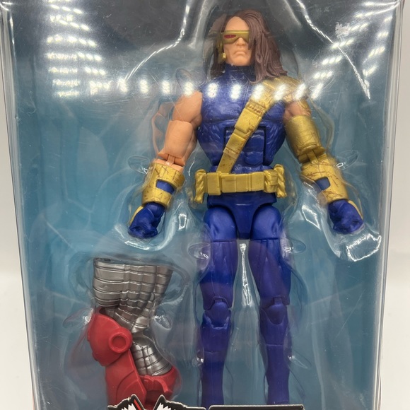 Marvel Legends Cyclops X-Men Age of Apocalypse 6" Action Figure Colossus BAF New - Picture 5 of 10